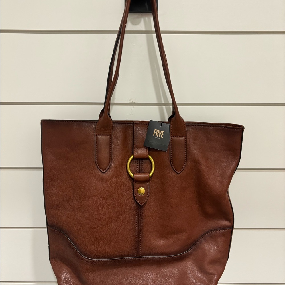 Frye Rich Brown Leather Tote